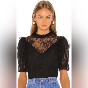 EUC Free People ‘Secret Admirer’ sheer blouse